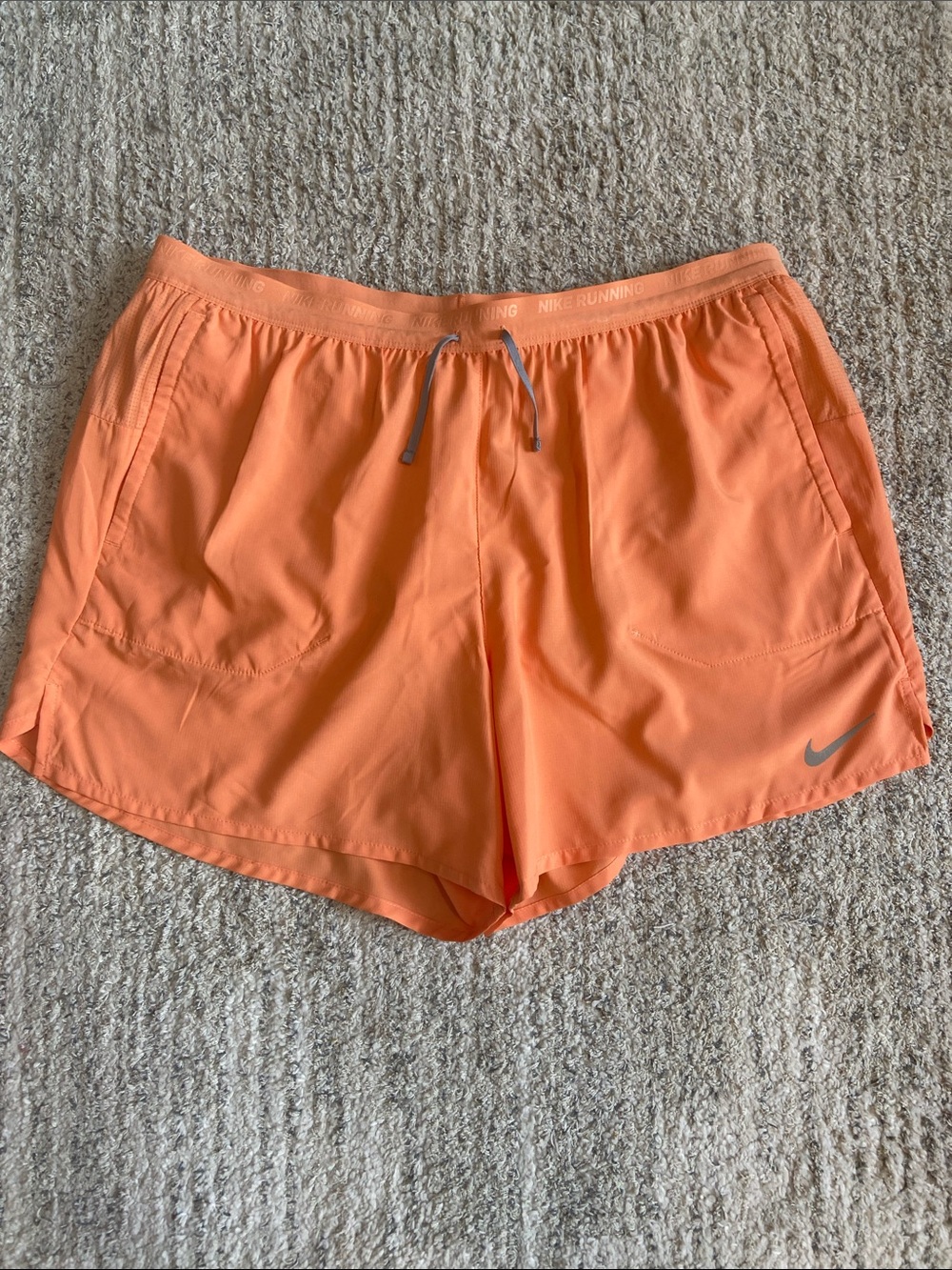 Nike Men’s‎ Orange Athletic Dri-Fit Running Shorts- XXL- Athlete Gym Workout